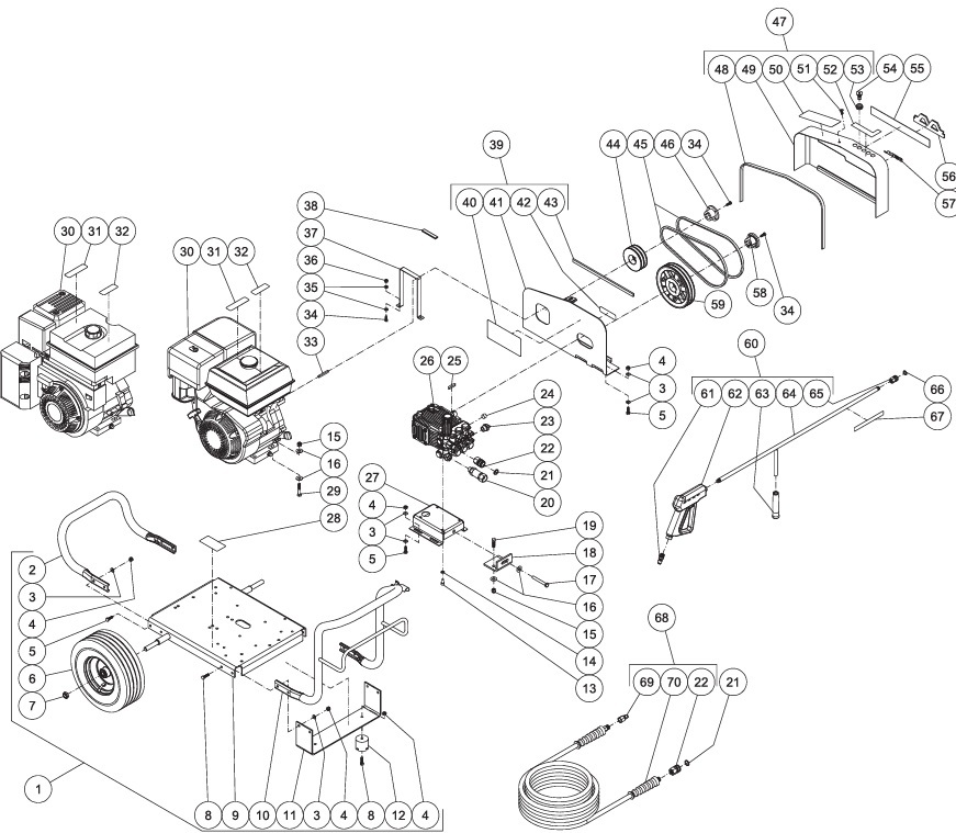 MITM JCW-3504-0MVB pressure washer parts and manual
